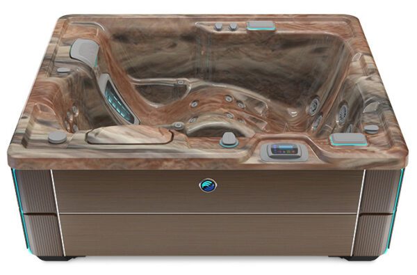 Hotspring Jetsetter in Tuscan Sun Java cabinet