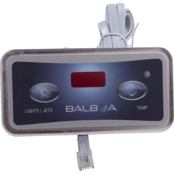CAL SPAS TOPSIDE CTRL PANEL TWO BUTTON LED (MAJESTIC) ELE09200775 - Image 3