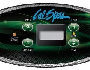 CAL SPAS TOPSIDE CONTROL PANEL 407U '11 (1 PUMP) ELE09204600, ELE50215-0