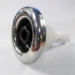 CAL SPAS JET INSERT - STAINLESS, 3.25" MFRW, STORM JET, MAXI FLOW W/DRK EYEBALL PLU21703627