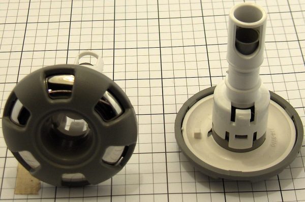 CAL SPAS JET INSER- [ELE] EURO CLUSTER 3/16 NOZ LESS EYEBALL (C-09/03) 6 SPOKE SS W/MTL ESC PLU21703663