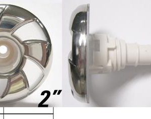 CAL SPAS JET INSERT [ELE] 2" EURO NO EYEBALL - THREADED #CS2295028S PLUCS2295028S