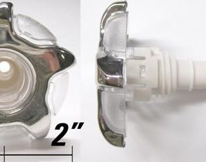CAL SPAS JET INSERT [ELE] 2" EURO NO EYEBALL - THREADED # CS2295438S STAR FIRE PLUCS2295438S