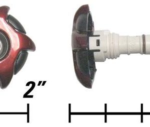 CAL SPAS JET INSERT RED STARFIRE (NJD) 2? NECK JET DIRECT. THREADED (#CS2295451CAR-8) PLUCS2295451CAR-8