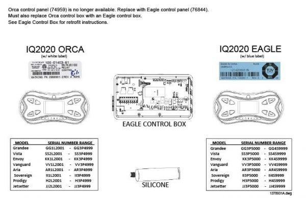 HOTSPRING SPAS CONTROL PANEL, HSS ORCA 74959 2009.5-2012.5 - Image 2