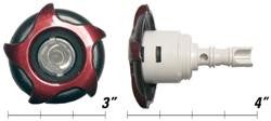 CAL SPAS JET INSERT WHITE ( ) 3" MINI STORM DIRECT. THREADED (#CS2296801CAR-8) PLUCS2296801CAR-8