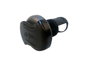 CAL SPAS DIVERTER VALVE 2" TOP ACCESS W/SWOOSH LOGO, BLACK/ TITANIUM (TEXTURED) (#CS600303T1-TT) PLU21300465