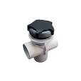 Cal Spas Diverter Valve 2" Assembly, Handle Starfire - Black/ Titanium PLU21300468
